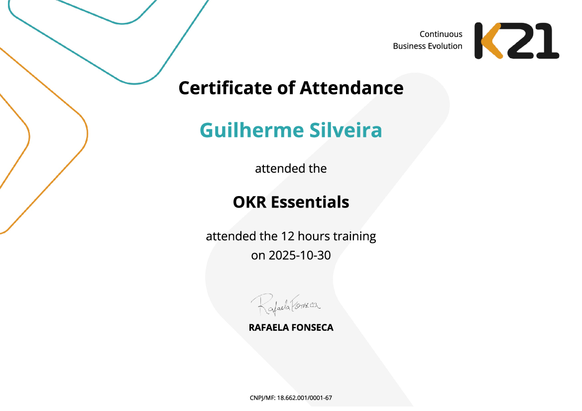 Certificado K21